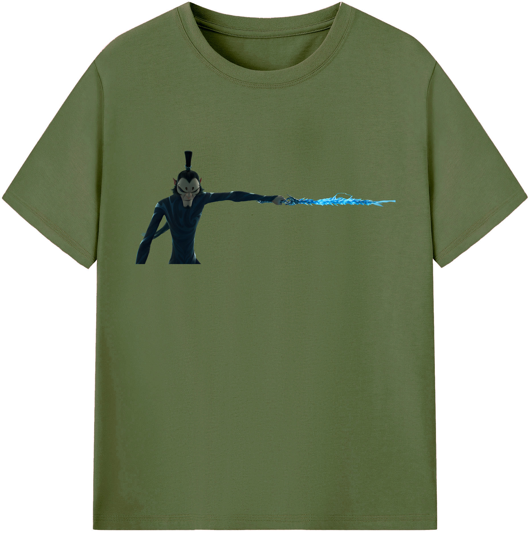 （画像用） Ne Zha 2 ナタ 魔童の大暴れ 綿100％半袖Tシャツ（フロントプリント）